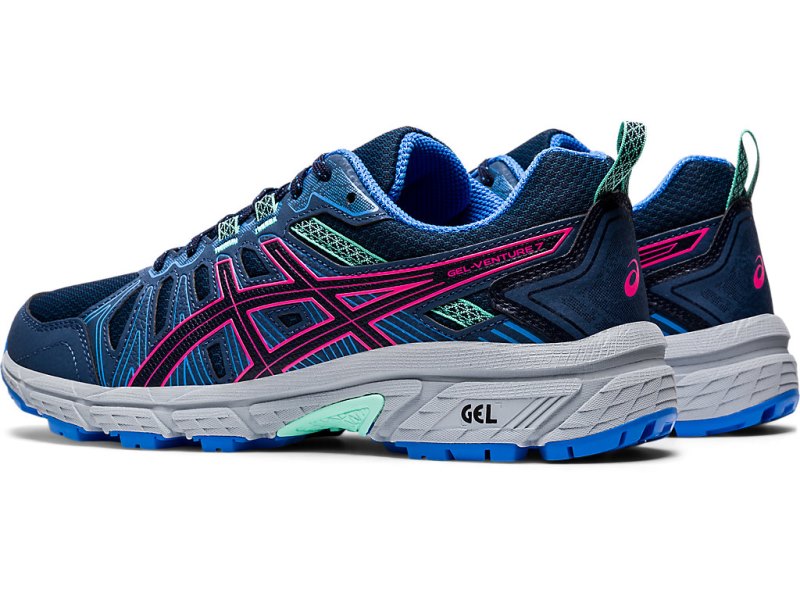 Asics Gel-ventuRE 7 Tekaški Čevlji Ženske Temno Modre Roza | SI6310-878