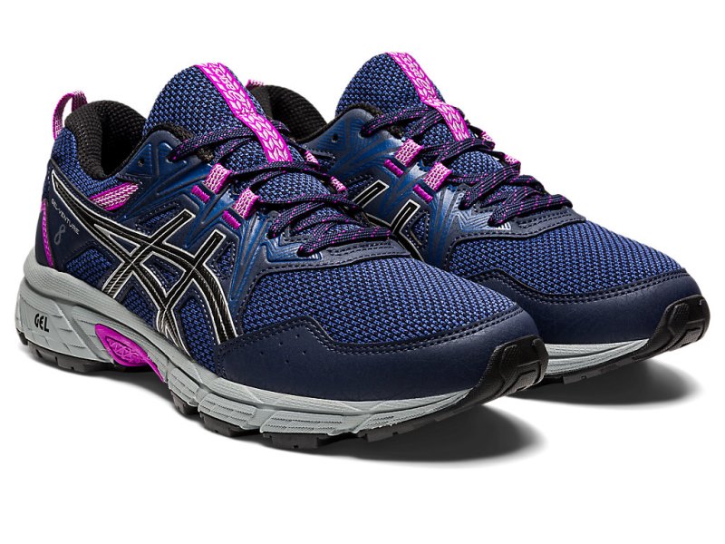 Asics Gel-ventuRE 8 (D) Tekaški Čevlji Ženske Črne Srebrne | SI6978-231