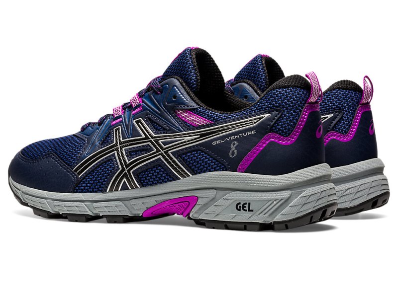 Asics Gel-ventuRE 8 (D) Tekaški Čevlji Ženske Črne Srebrne | SI6978-231