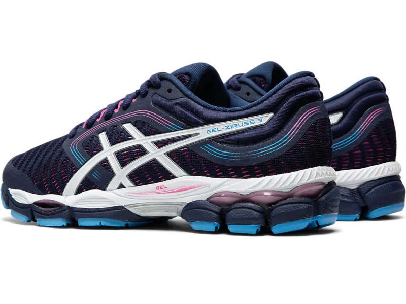 Asics Gel-ziruss 3 Tekaški Čevlji Ženske Temno Modre Bele | SI0326-207