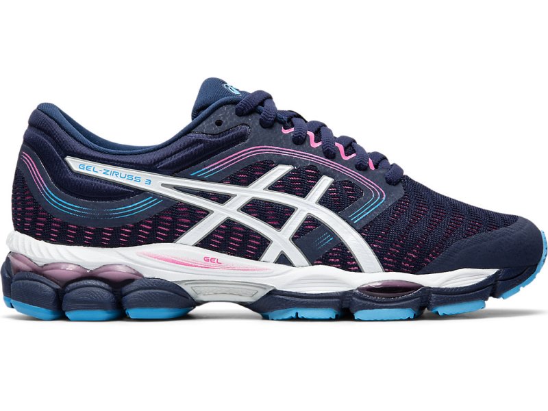 Asics Gel-ziruss 3 Tekaški Čevlji Ženske Temno Modre Bele | SI0326-207