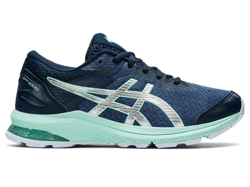 Asics Gt-1000 10 Tekaški Čevlji Otroški Modre Srebrne | SI2292-041