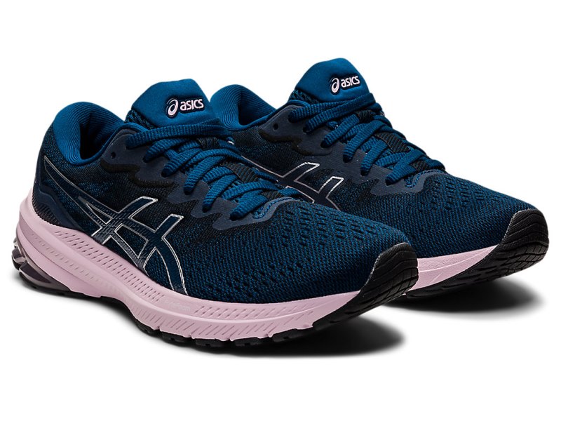 Asics Gt-1000 11 (D) Tekaški Čevlji Ženske Modre Roza | SI2982-767