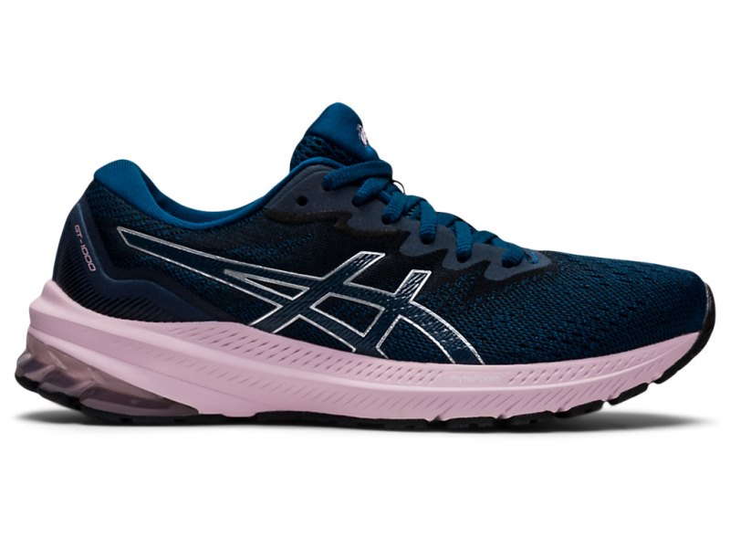 Asics Gt-1000 11 (D) Tekaški Čevlji Ženske Modre Roza | SI2982-767