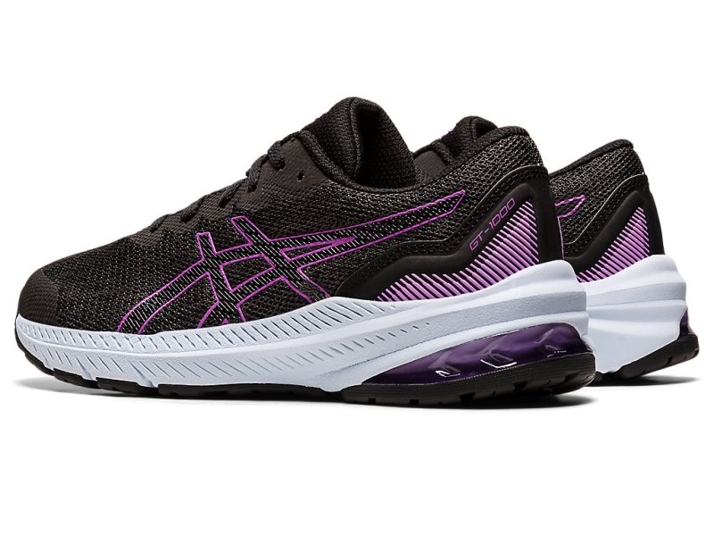 Asics Gt-1000 11 Športne Superge Otroški Temno Sive Vijolične | SI0436-774