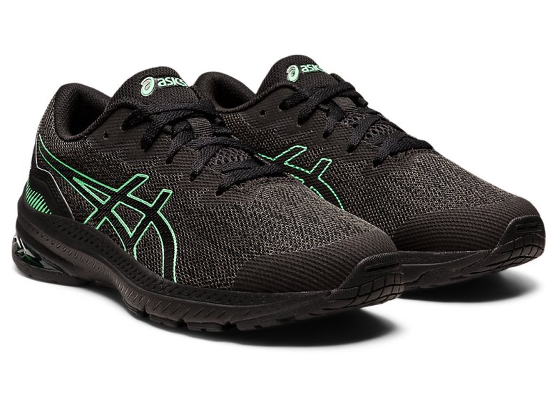 Asics Gt-1000 11 Športne Superge Otroški Temno Sive Turkizna | SI1543-328