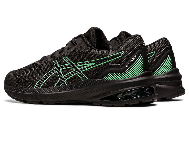 Asics Gt-1000 11 Športne Superge Otroški Temno Sive Turkizna | SI1543-328