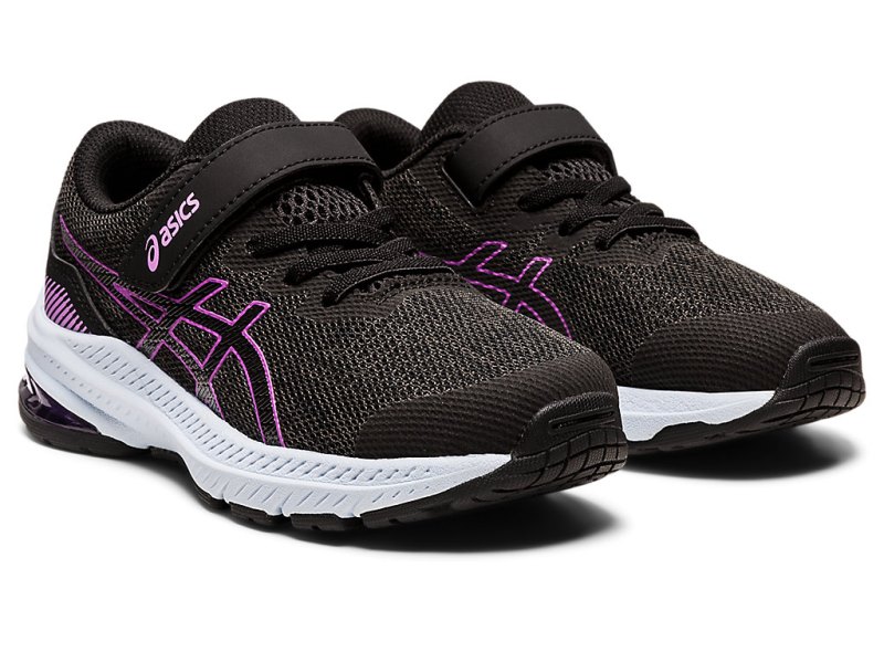 Asics Gt-1000 11 Športne Superge Otroški Temno Sive Vijolične | SI2886-773