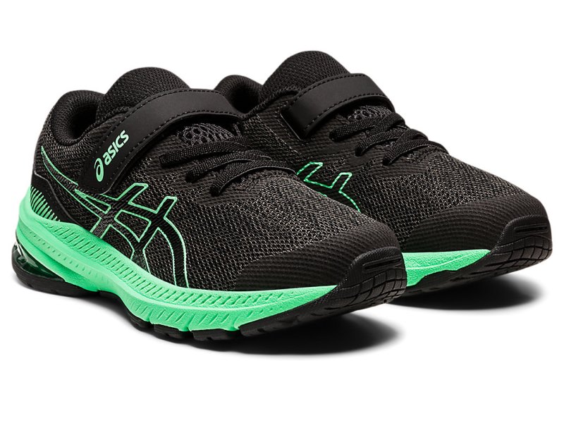 Asics Gt-1000 11 Športne Superge Otroški Temno Sive Turkizna | SI3011-191