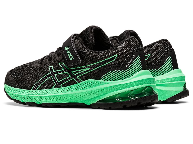 Asics Gt-1000 11 Športne Superge Otroški Temno Sive Turkizna | SI3011-191