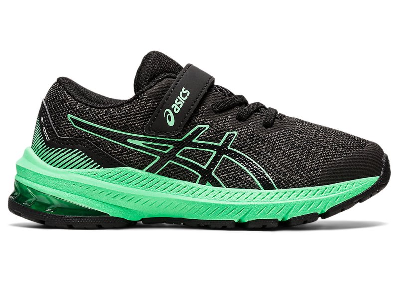 Asics Gt-1000 11 Športne Superge Otroški Temno Sive Turkizna | SI3011-191