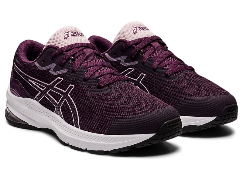 Asics Gt-1000 11 Športne Superge Otroški Temno Vijolične Roza | SI3271-558