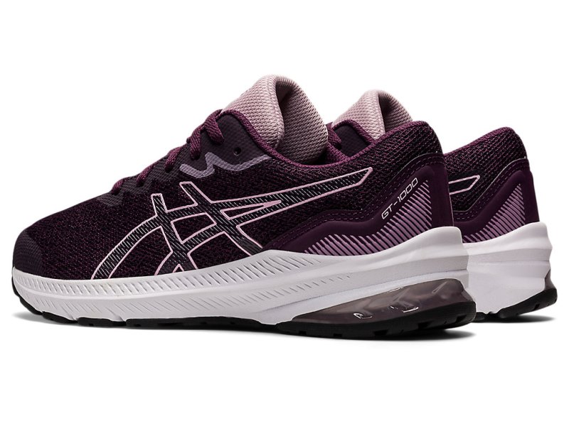 Asics Gt-1000 11 Športne Superge Otroški Temno Vijolične Roza | SI3271-558