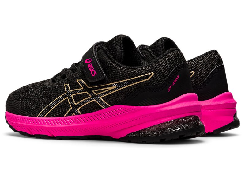 Asics Gt-1000 11 Športne Superge Otroški Temno Sive Rumene | SI8406-544