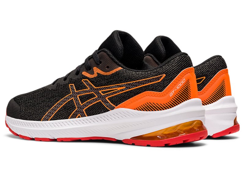 Asics Gt-1000 11 Športne Superge Otroški Temno Sive Rdeče | SI8795-280