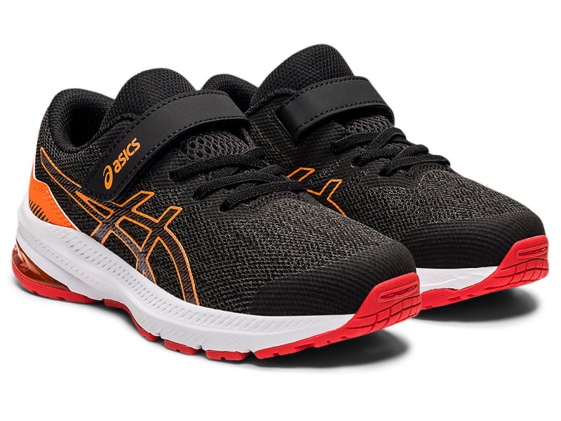 Asics Gt-1000 11 Športne Superge Otroški Temno Sive Rdeče | SI9979-731