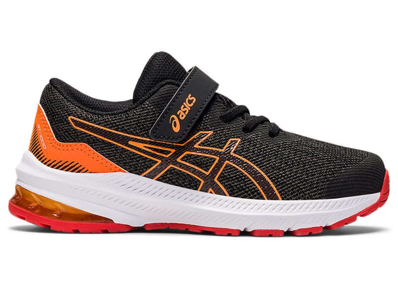 Asics Gt-1000 11 Športne Superge Otroški Temno Sive Rdeče | SI9979-731