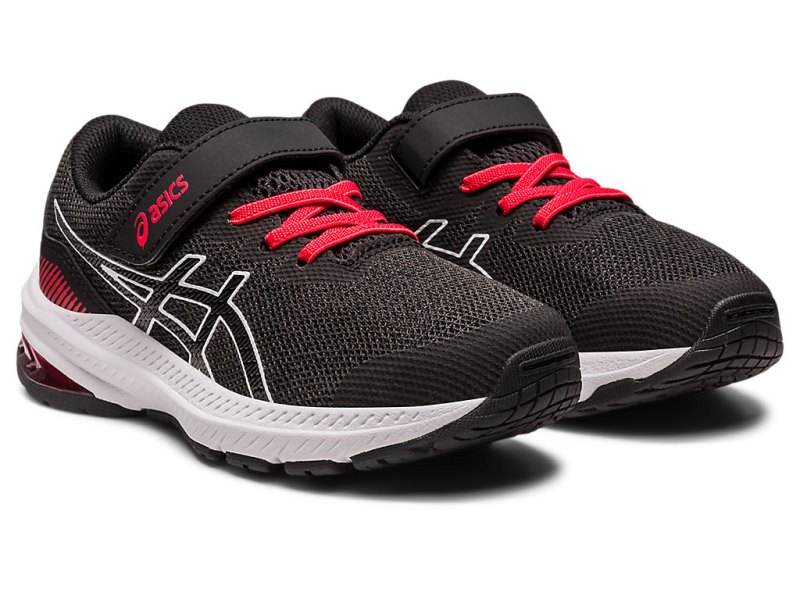 Asics Gt-1000 11 Športne Superge Otroški Črne Rdeče | SI3776-844