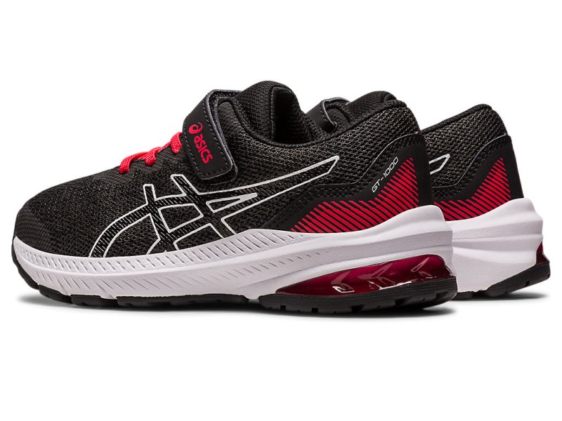 Asics Gt-1000 11 Športne Superge Otroški Črne Rdeče | SI3776-844