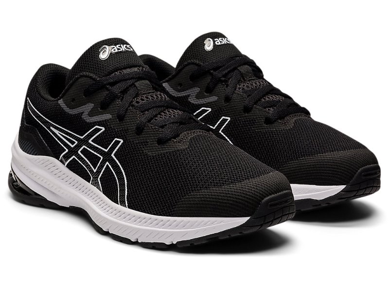 Asics Gt-1000 11 Športne Superge Otroški Črne Bele | SI3822-438