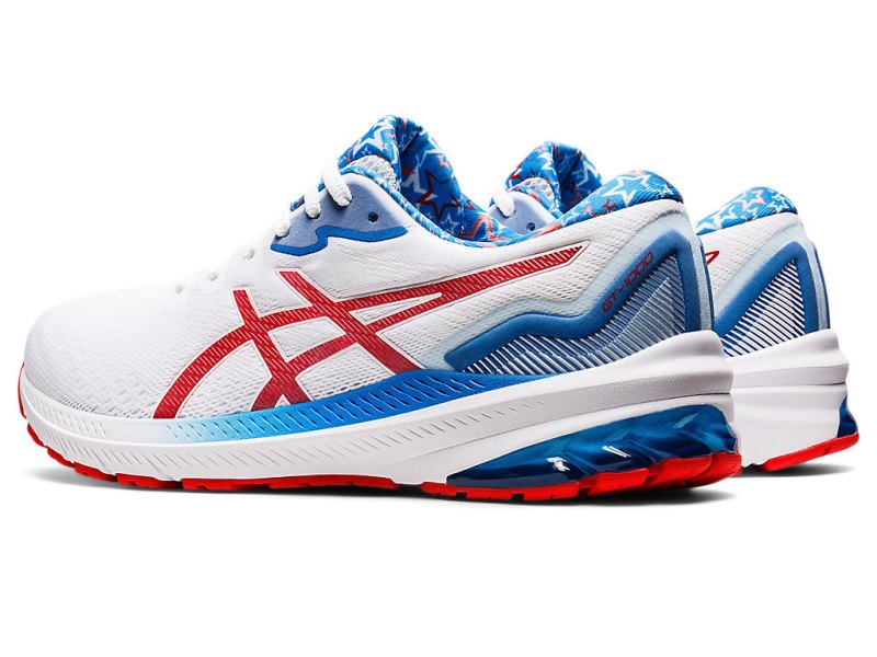 Asics Gt-1000 11 Tekaški Čevlji Moški Bele Rdeče | SI2636-017