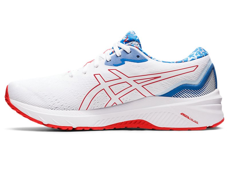 Asics Gt-1000 11 Tekaški Čevlji Moški Bele Rdeče | SI2636-017