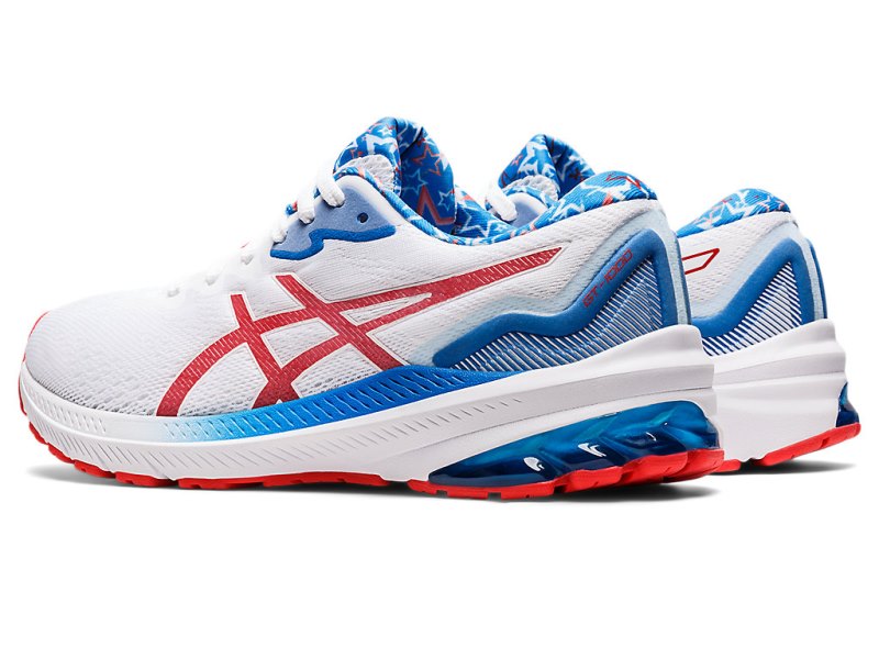 Asics Gt-1000 11 Tekaški Čevlji Ženske Bele Rdeče | SI5934-737