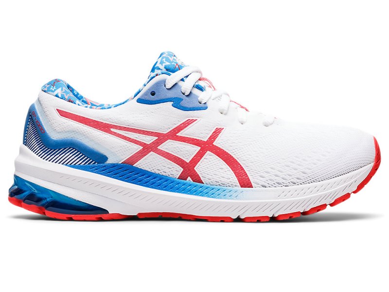 Asics Gt-1000 11 Tekaški Čevlji Ženske Bele Rdeče | SI5934-737