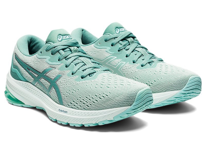 Asics Gt-1000 11 Tekaški Čevlji Ženske Olivno Zelene Svetlo Modre | SI1632-412