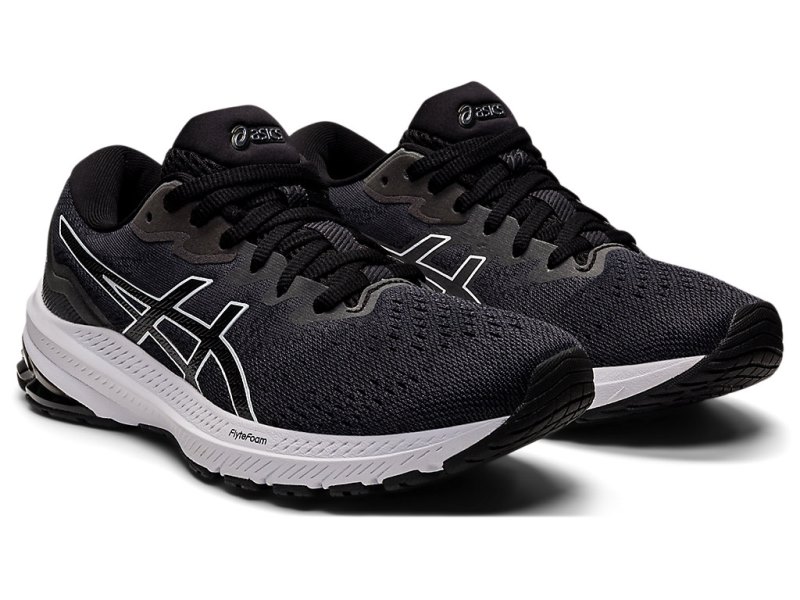 Asics Gt-1000 11 Tekaški Čevlji Ženske Črne Bele | SI3810-120