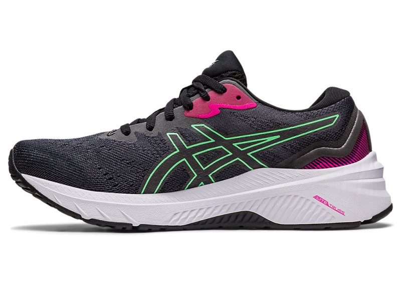 Asics Gt-1000 11 Tekaški Čevlji Ženske Črne Zelene | SI6291-921