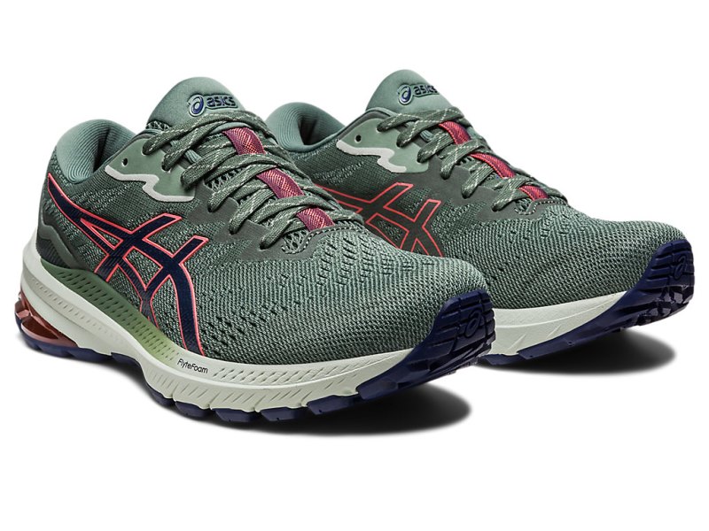 Asics Gt-1000 11 Tr NatuRE Bathing Tekaški Čevlji Ženske Olivno Zelene Koralne | SI8477-503