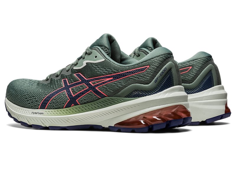 Asics Gt-1000 11 Tr NatuRE Bathing Tekaški Čevlji Ženske Olivno Zelene Koralne | SI8477-503