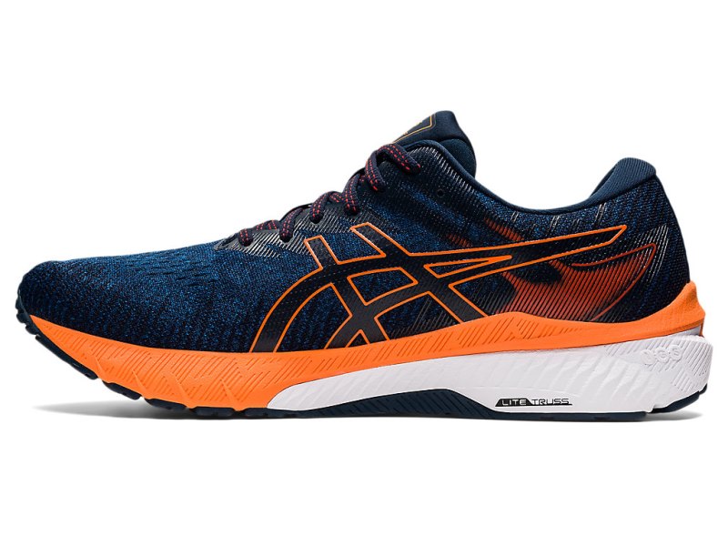 Asics Gt-2000 10 Tekaški Čevlji Moški Modre Oranžne | SI8647-418