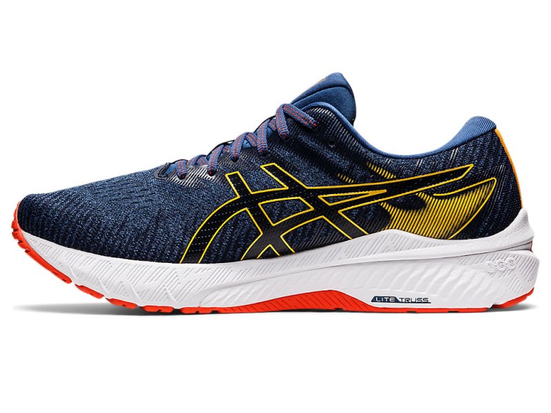 Asics Gt-2000 10 Tekaški Čevlji Moški Črne Modre Oranžne | SI3701-166