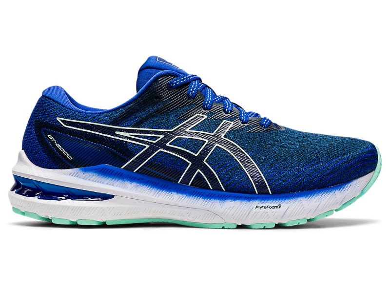 Asics Gt-2000 10 Tekaški Čevlji Ženske Modre Svetlo Zelene | SI3828-462