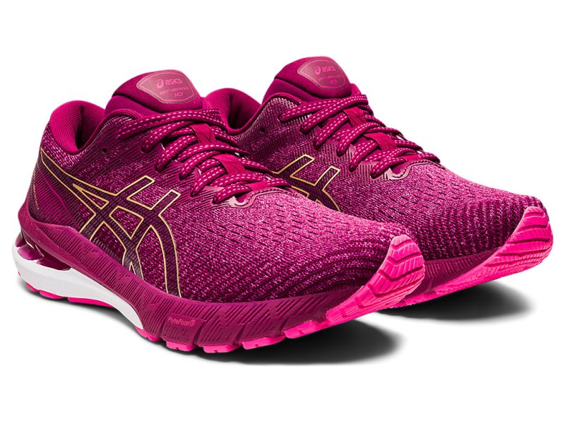 Asics Gt-2000 10 Tekaški Čevlji Ženske Roza Rumene | SI5320-361