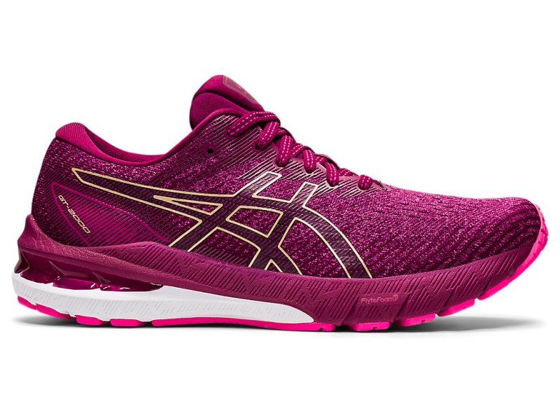 Asics Gt-2000 10 Tekaški Čevlji Ženske Roza Rumene | SI5320-361