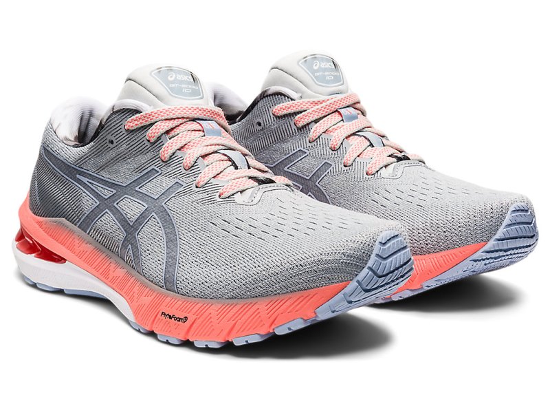 Asics Gt-2000 10 Tekaški Čevlji Ženske Sive Svetlo Modre | SI2312-286