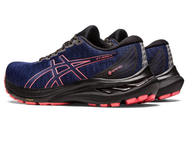 Asics Gt-2000 11 GTX Tekaški Čevlji Ženske Črne Indigo Modre | SI8085-687