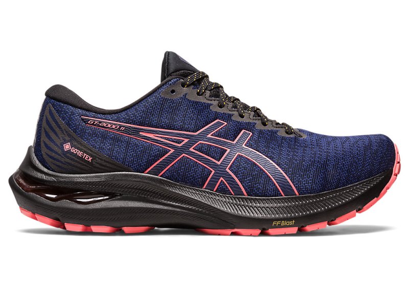 Asics Gt-2000 11 GTX Tekaški Čevlji Ženske Črne Indigo Modre | SI8085-687