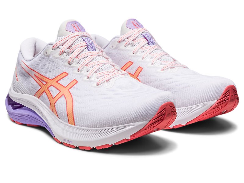 Asics Gt-2000 11 Tekaški Čevlji Ženske Bele Svetlo Oranžne | SI8923-964