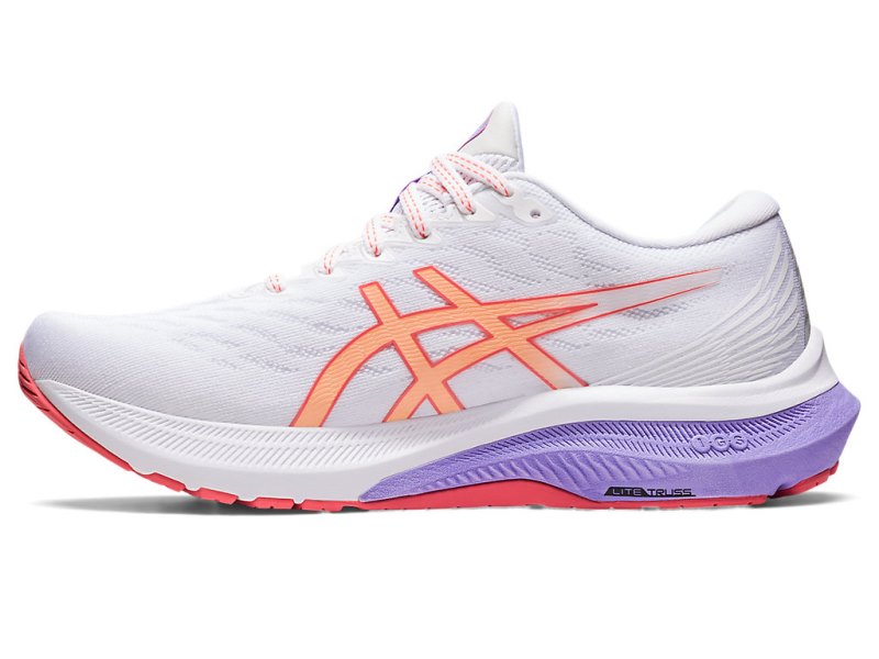 Asics Gt-2000 11 Tekaški Čevlji Ženske Bele Svetlo Oranžne | SI8923-964