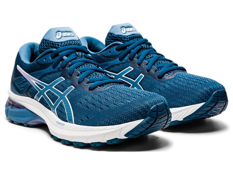 Asics Gt-2000 9 (D) Tekaški Čevlji Ženske Modre Sive | SI0851-399