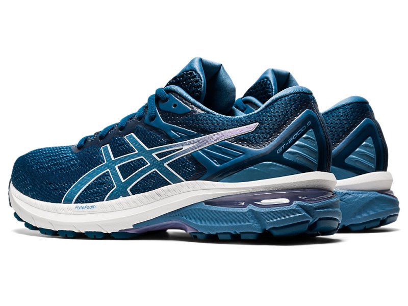 Asics Gt-2000 9 Tekaški Čevlji Ženske Modre Sive | SI8565-234