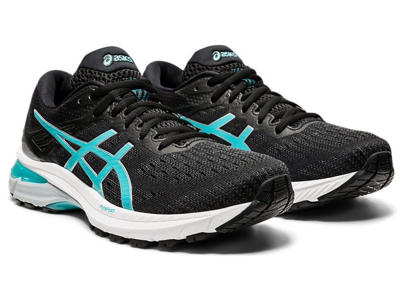 Asics Gt-2000 9 Tekaški Čevlji Ženske Črne Modre | SI3760-259