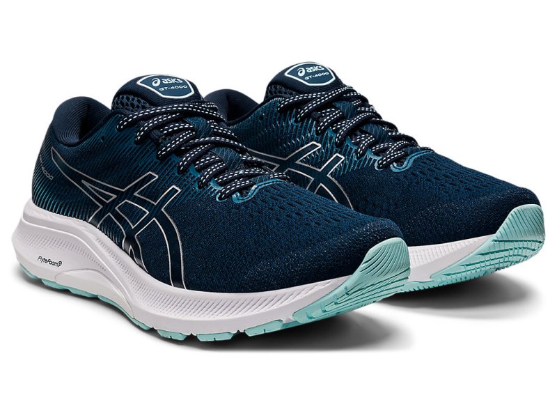 Asics Gt-4000 3 Tekaški Čevlji Ženske Modre Srebrne | SI1619-162