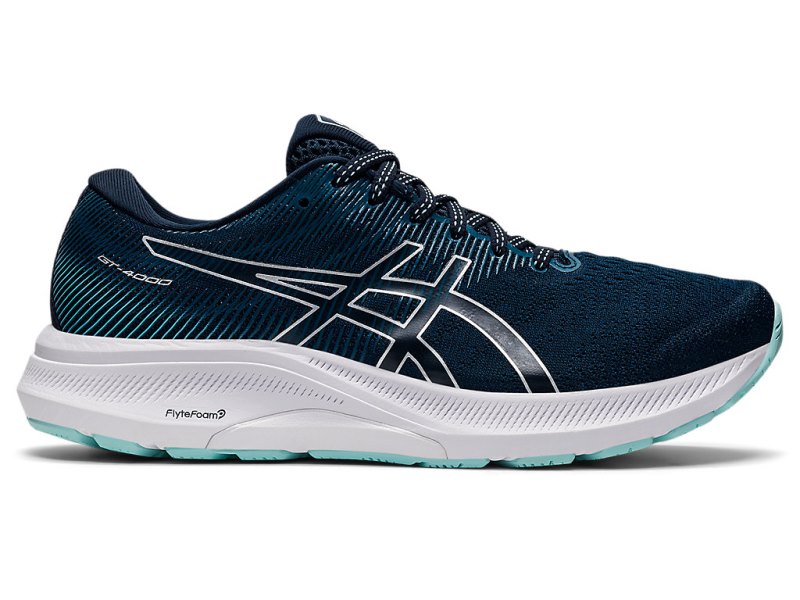 Asics Gt-4000 3 Tekaški Čevlji Ženske Modre Srebrne | SI1619-162