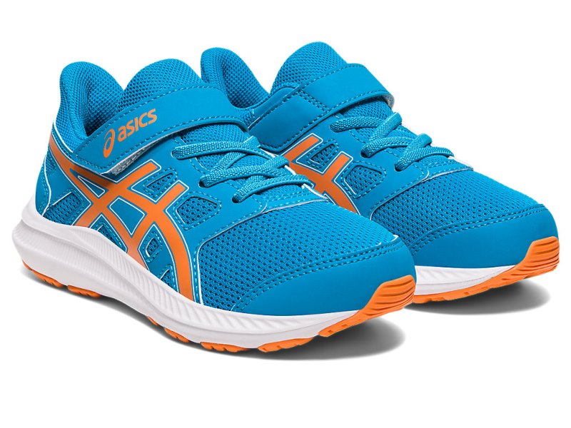 Asics Jolt 4 Športne Superge Otroški Modre Oranžne | SI4818-861