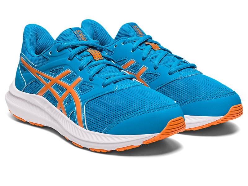 Asics Jolt 4 Športne Superge Otroški Modre Oranžne | SI7476-311